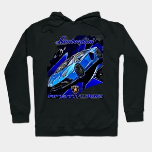 Lamborghini Aventador Iconic Super Sport Car Hoodie